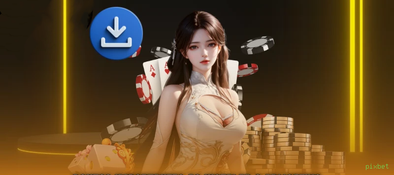 Imagem promocional do aplicativo mobile da pixbet